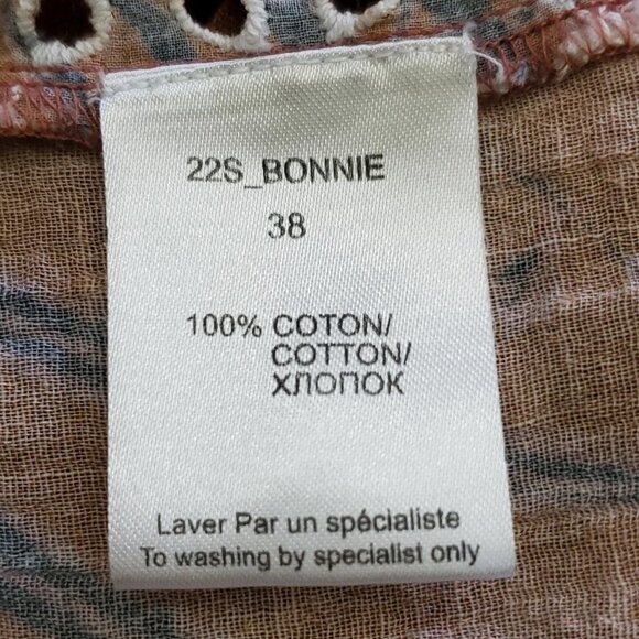 Anthropologie Mes Demoiselles Bonnie Floral Eyelet Boho Maxi Dress Size 38 - Picture 9 of 15